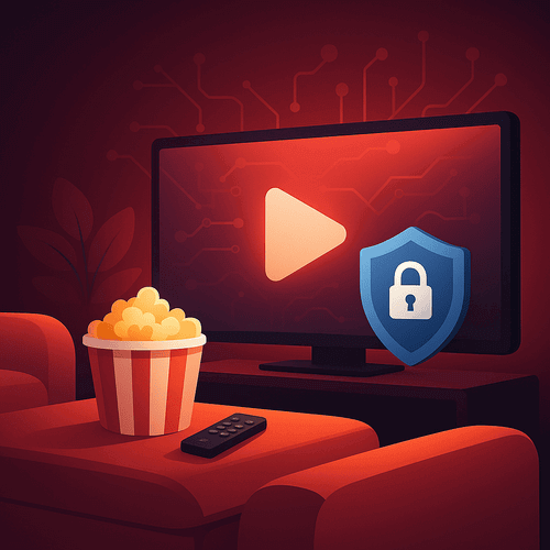 Best VPN for Netflix — screen with play button